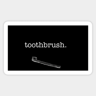 Toothbrush. Sticker